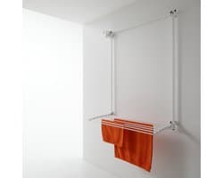 Foxydry Wall 108 cm White droogrek wandmontage -bediening links- Witte kleur - 108 x 52 x 137 cm