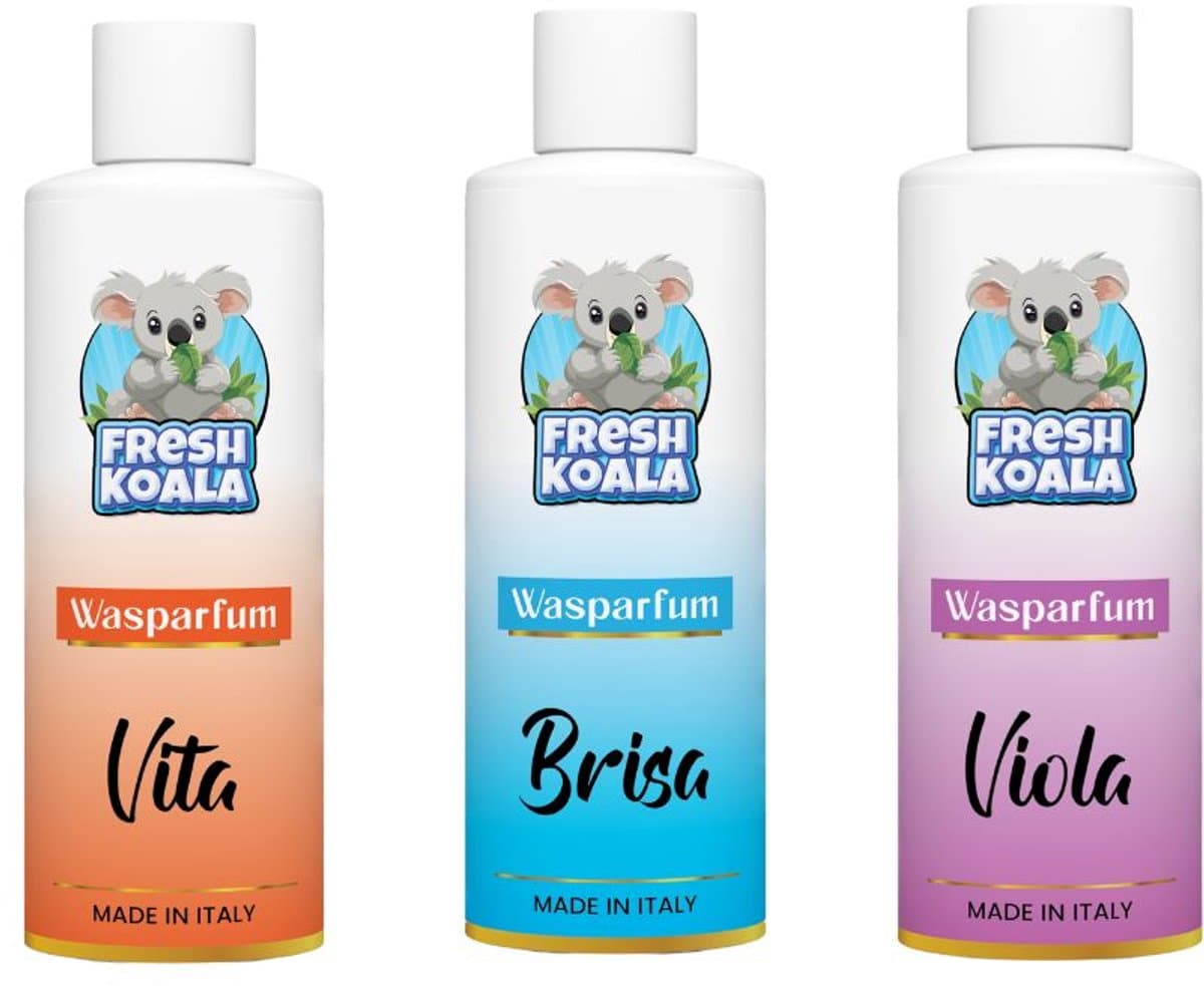 FreshKoala Luxe Wasparfum - Proefpakket 3 x 100ml - Brisa, Vita, Viola - Met Extra Langdurige Geursensatie — afbeelding 1