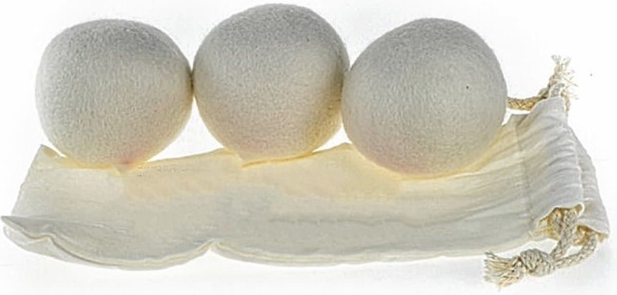 Drogerbollen 3 stuks wit — afbeelding 1