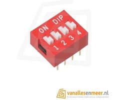 Dip switch 4-voudig