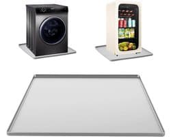 Lekbak Wasmachine - Apparaat Bak - Vloer Beschermen - Roestvrij Staal - 90x55x5cm - Zilver