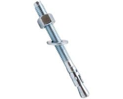 Wigankers - Betonankers Bevestigingsankers - Beton Bevestigen - Verzinkt Koolstofstaal - 3/8" x 5" - Zilverkleurig — afbeelding 1