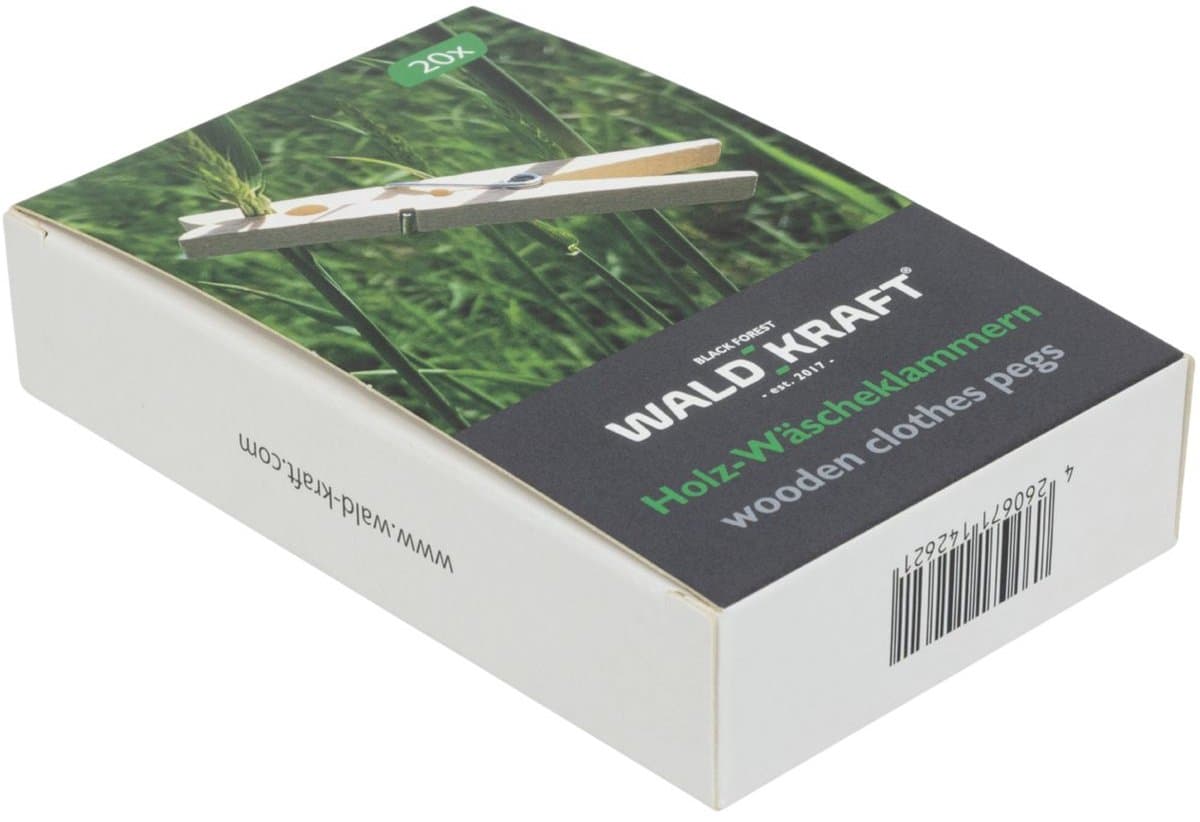 Wald Kraft Houten Wasklemmen - Wasknijpers - 20 Stuks — afbeelding 1