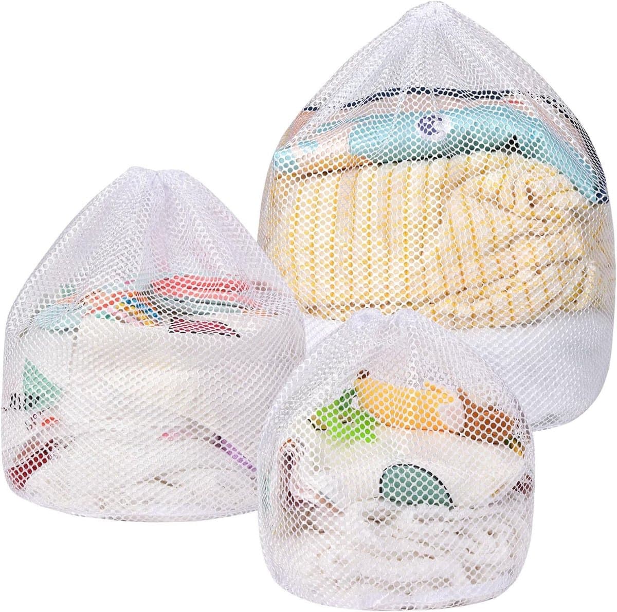 3 Delicate Waszakken van Dikke Mesh voor de Wasmachine, Ideaal voor Thuis en Hotels (30x40, 40x50cm, 50x60cm) — afbeelding 1