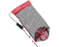 Visnetzak - Opvouwbaar net - Vangst bewaren - Met trekkoord - Nylon - Meerkleurig