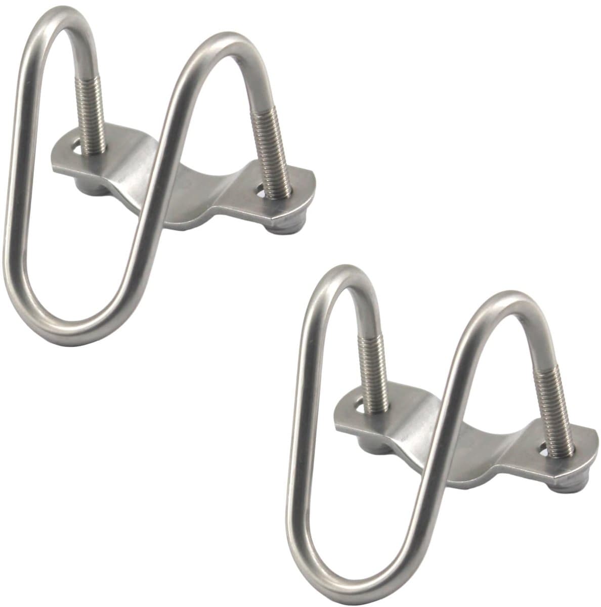 Dailygoody - M8x32x60 Rvs Pijp Clip - U-vormige Klem - Eenvoudig te installeren - Roestvrij staal - Geschikt voor binnen en buiten - 2 stuks U-vormige... — afbeelding 1