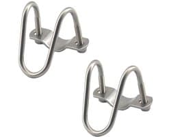 Dailygoody - M8x32x60 Rvs Pijp Clip - U-vormige Klem - Eenvoudig te installeren - Roestvrij staal - Geschikt voor binnen en buiten - 2 stuks U-vormige...