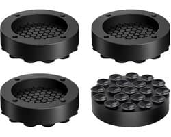 Antislip wasmachine-voetkussens - 4 stuks rubberen voetkussens voor droger en vaatwasser, geluiddemping en stabiliteit