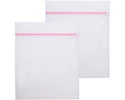 2 waszakken - waszak met verborgen rits - waszak voor wasmachine - 40 x 50 cm