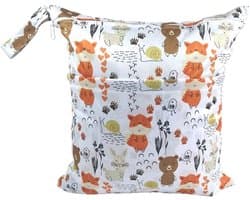 Waterdichte natte tas 40 x 45 cm voor luiers, waszak, camping, reizen en gym, ideaal voor kleuterschool en strand