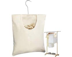 Opbergtas Wasknijpers - Wasclip Organizer - Wasknijpers Opbergen - Waterdicht Stofvrij - 31x26 cm - Grijs