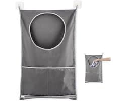 Waszakken & wasnetten,Hangende waszak, opbergtas voor de wasmand - grijs