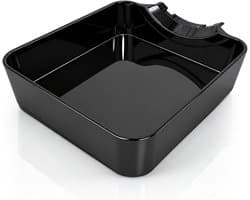 Afvoerbak voor wasmachine - Lekbak wasmachine - 17,4 × 16,4 cm - Lekbak voor Vaatwasser - Wateropvangbak - Wasmachine opvangbak - Opvangbak tegen lekkage - Opvangbak voor filterreiniging - Waterdichte bak - Afvoerbak - Wasmachine Lekbak - Zwart