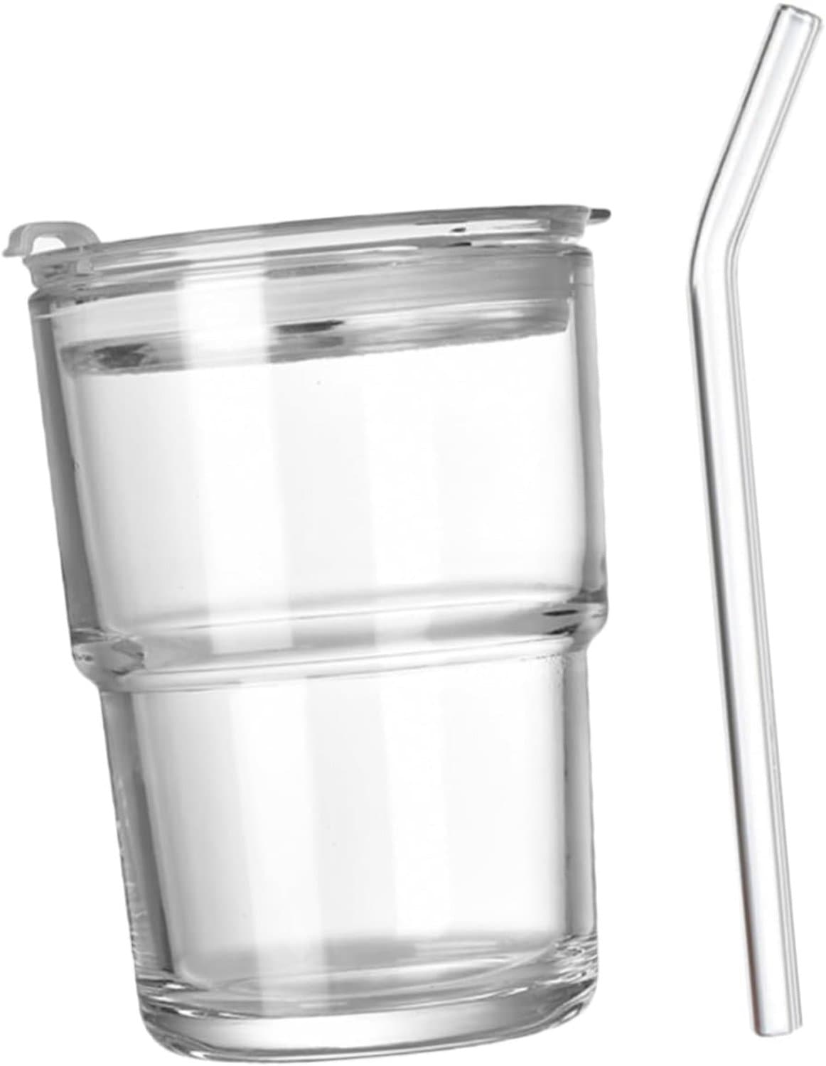 1set Glazen Drinkbeker Met Deksel Waterbeker Met Schattige Vlinderontwerpen Geschikt Voor Thee Melk Frisdrank Duurzaam Praktisch Voor Dagelijks Gebruik — afbeelding 1