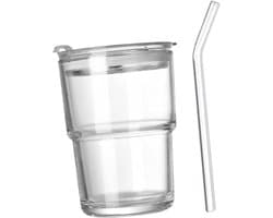 1set Glazen Drinkbeker Met Deksel Waterbeker Met Schattige Vlinderontwerpen Geschikt Voor Thee Melk Frisdrank Duurzaam Praktisch Voor Dagelijks Gebruik