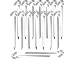 Stabiele aluminium tentharingen - 20 stuks - Voor camping en buitenactiviteiten