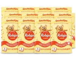 12 x Robijn - Zwitsal - Geurbuiltjes - Zachte Babygeur - Hypoallergeen - 3 Geurbuiltjes - Voordeelverpakking - 12 stuks