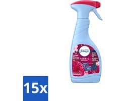 15 x Febreze – Textielspray – Robijn Jasmijn – 500 ml - Voordeelverpakking - 15 stuks