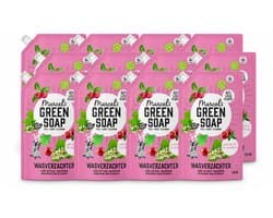 12 x Marcel’s Green Soap – Wasverzachter – Patchouli & Cranberry - Navulling – 750 ml - Voordeelverpakking - 12 stuks