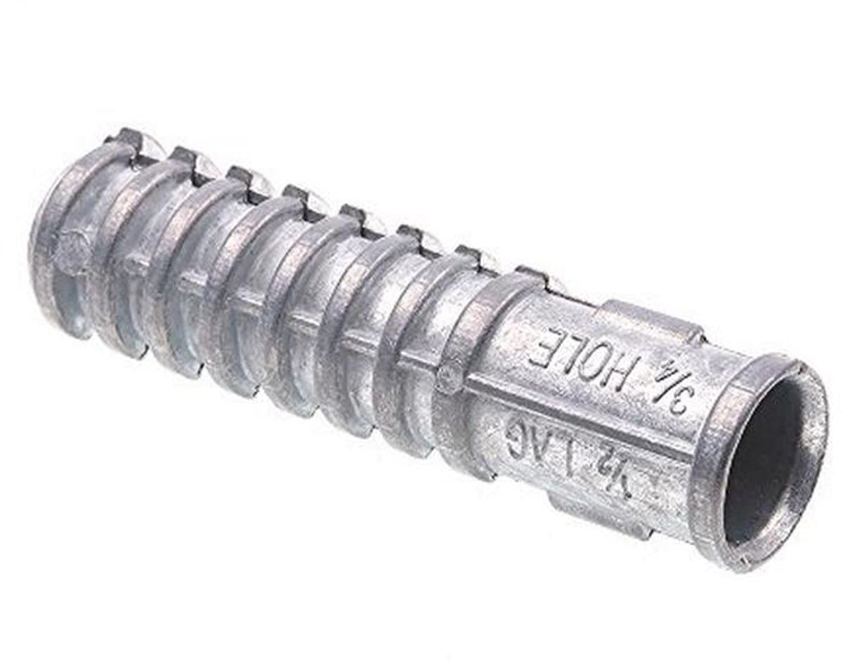 Zink Anker 1/2 inch x 3 inch - Pak van 10 Stuks — afbeelding 1