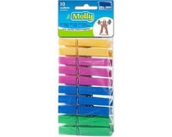 Set van 10 Kleurrijke en Robuuste Wasknijpers
