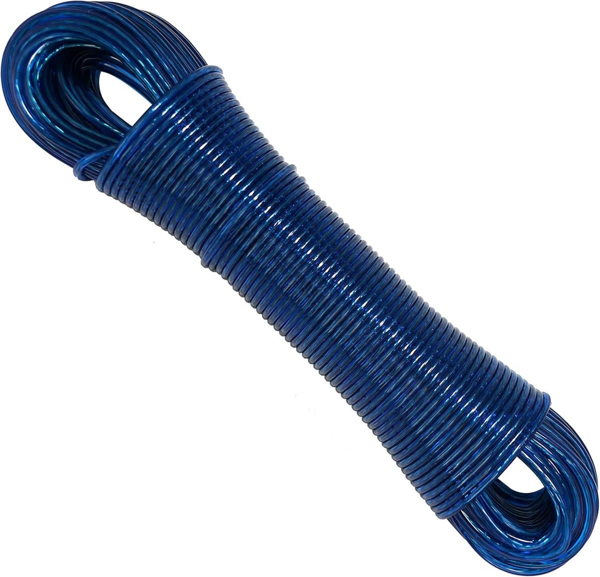 Sterke en Duurzame Stalen Waslijn op Rol, Transparant PVC Gecoat — afbeelding 1