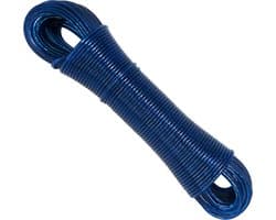 Sterke en Duurzame Stalen Waslijn op Rol, Transparant PVC Gecoat