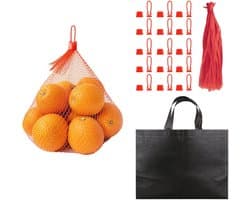 100x Herbruikbare Kookzakken voor Zeevruchten en Uien - Gaasnet voor Koken en Stomen