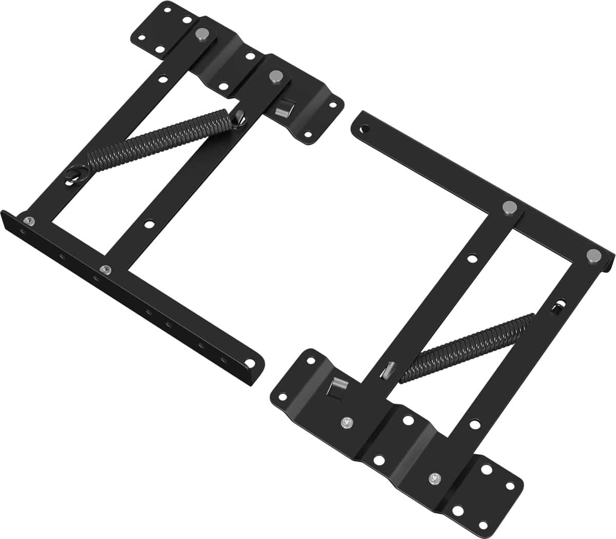 vidaXL - Bedliftmechanisme - 2 - pcs - Zwart - 340 - x - 95 - x - 40 - mm - IJzer — afbeelding 1