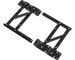vidaXL - Bedliftmechanisme - 2 - pcs - Zwart - 340 - x - 95 - x - 40 - mm - IJzer