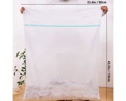 Livé® Extra Grote Waszak 90×110 cm – Ademend met Ritssluiting