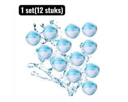 12 stuks - Wasbollen - Anti-Kluwen Pluisbal Wasballen - Nylon Wasmachine Ballen voor Hondenhaar, Pluisjes en Diepere Reiniging - Herbruikbare Drogerballen Alternatief - Blauw — afbeelding 1