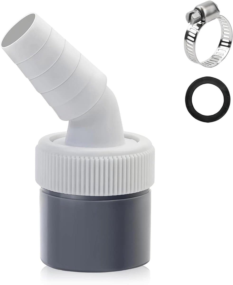 Afvoeradapter voor wasmachines en vaatwassers - Y-adapter voor afvoer, geschikt voor verschillende apparaten, 18-24 mm invoermondstuk — afbeelding 1