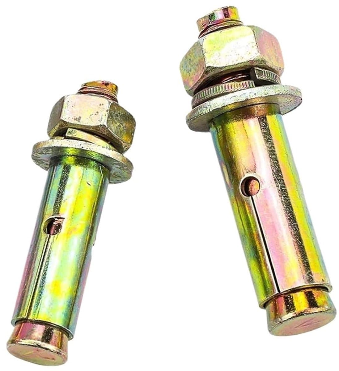 Expansiebout Anker - Hulsanker Bevestigingsbout - Betonbevestiging - Zwaar Belastbaar - M6x70mm - Geel Verzinkt — afbeelding 1