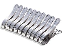 Roestvrij Staal Wasknijpers 8 cm - Veerklemmen voor Kleding Handdoeken Beddengoed