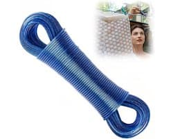 30 Meter Sterk Waslijn Touw met Stalen Kern - 3mm Diameter Waterdicht en Roestvrij