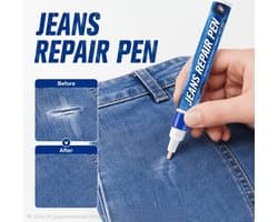 Jeans Reparatiepen Blauw – Textiel Kleurhersteller voor Spijkerbroeken & Blauwe Kleding – 20 g