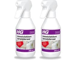 2 x HG - Wasruimte - Zweetvlekkenverwijderaar - Tegen Deodorantvlekken - 250 ml - Voordeelverpakking - 2 stuks