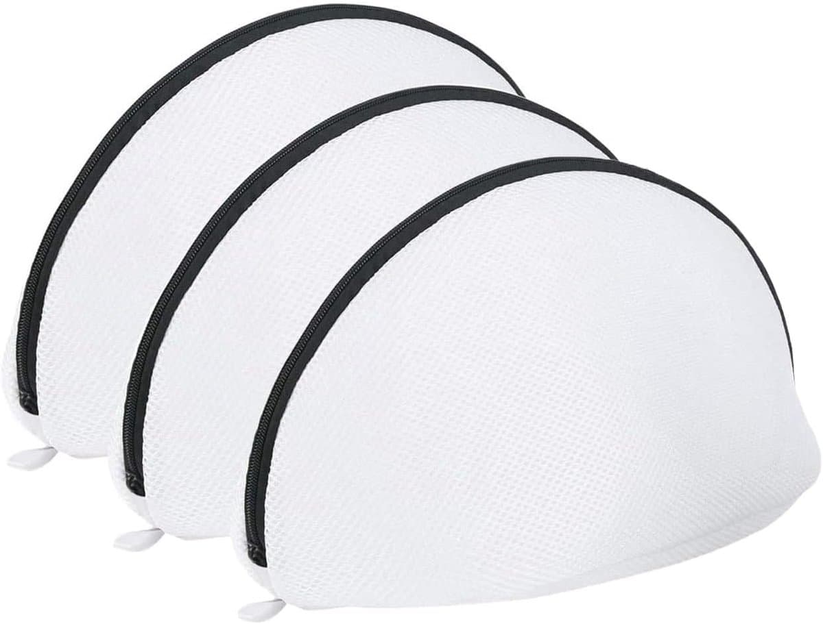3 stuks schoenwaszak, wasnet voor schoenen, sneakers, waszak met ritssluiting, herbruikbare waszak, reizen, sokken, 42 x 24 x 24 cm — afbeelding 1