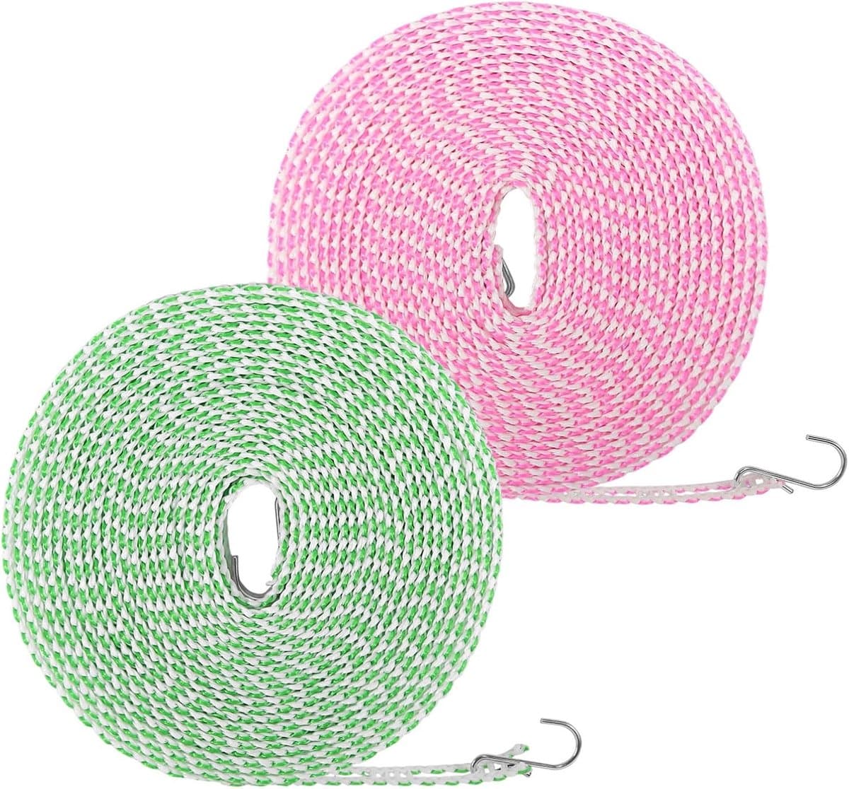 Waslijn 8 meter - set van 2 - winddicht nylon - ideaal voor buitengebruik - ShopVlot — afbeelding 1