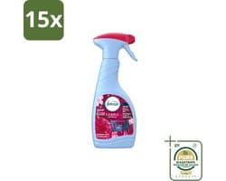 15 x Febreze – Textielspray – Robijn Jasmijn – 500 ml - Wasstrips - Textielverfrisser - Textielgeur - Geurverwijdering - Jasmijngeur - Robijngeur