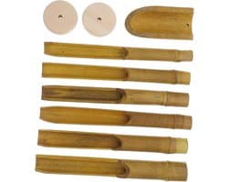 1set Windgong Kit Met Bamboe Tubes Kloppers Voor Buiten Binnendecoratie Eenvoudig Te Maken Voor Ambachtsliefhebbers Produceert Rustgevende Geluiden