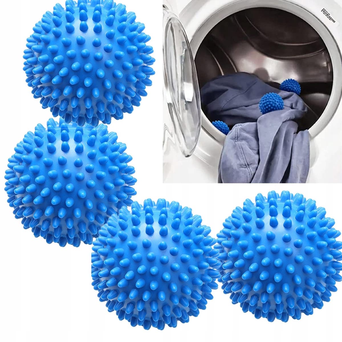 Wasmachines Kledingverzachtende Ballen - 4 stuks - Anti-Pluis — afbeelding 1