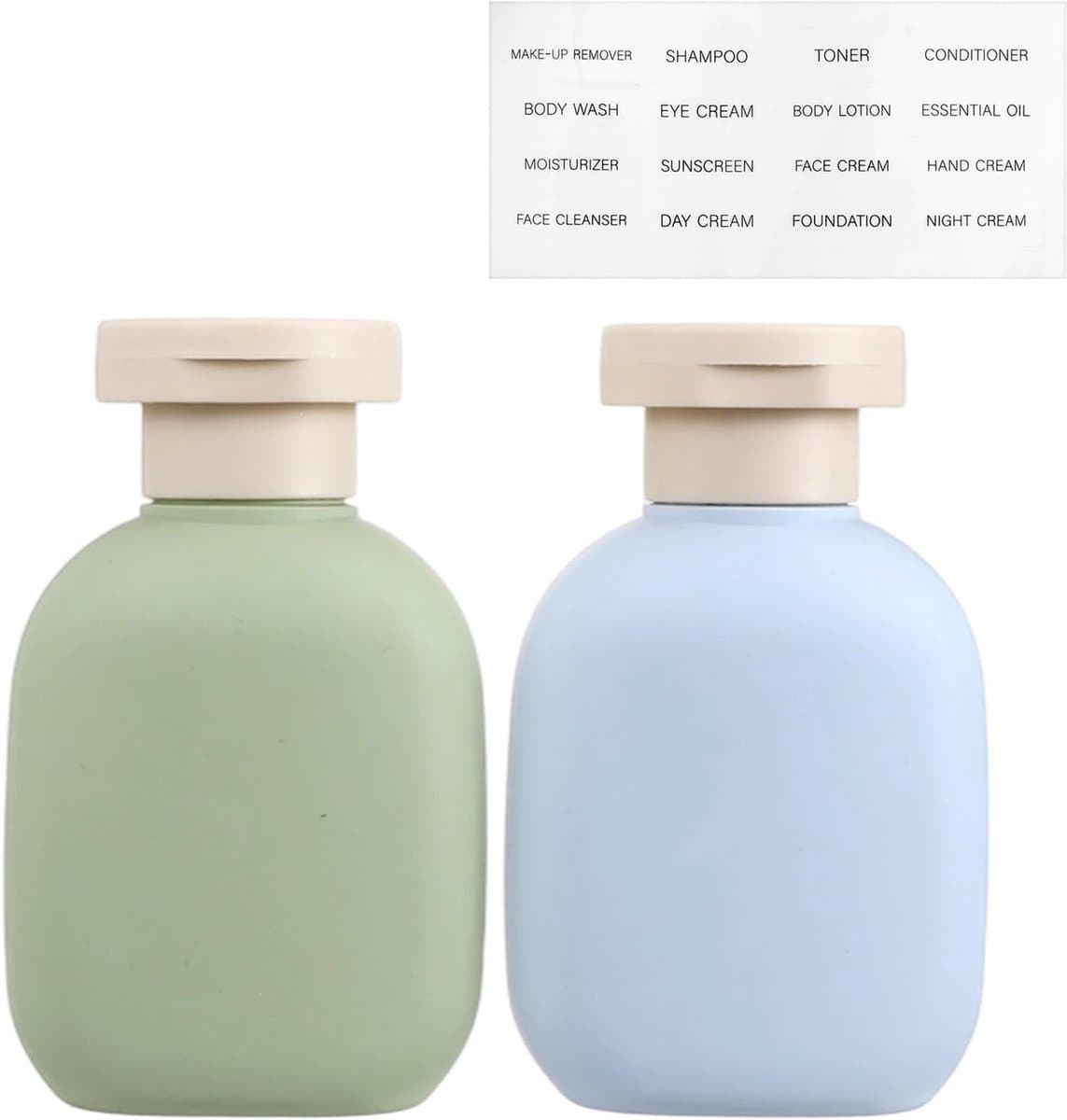 3.4oz reisfles met flip-cap, 2 Pack Lekvrije knijpflessen — afbeelding 1