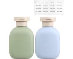 3.4oz reisfles met flip-cap, 2 Pack Lekvrije knijpflessen