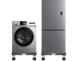 Wasmachine Verhoger - Geschikt voor Droger, Koelkast, Vaatwasser en Vriezer - Opbouwmeubel - Sokkel - Kast - Verstelbaar - Zwart - LUFT — afbeelding 1