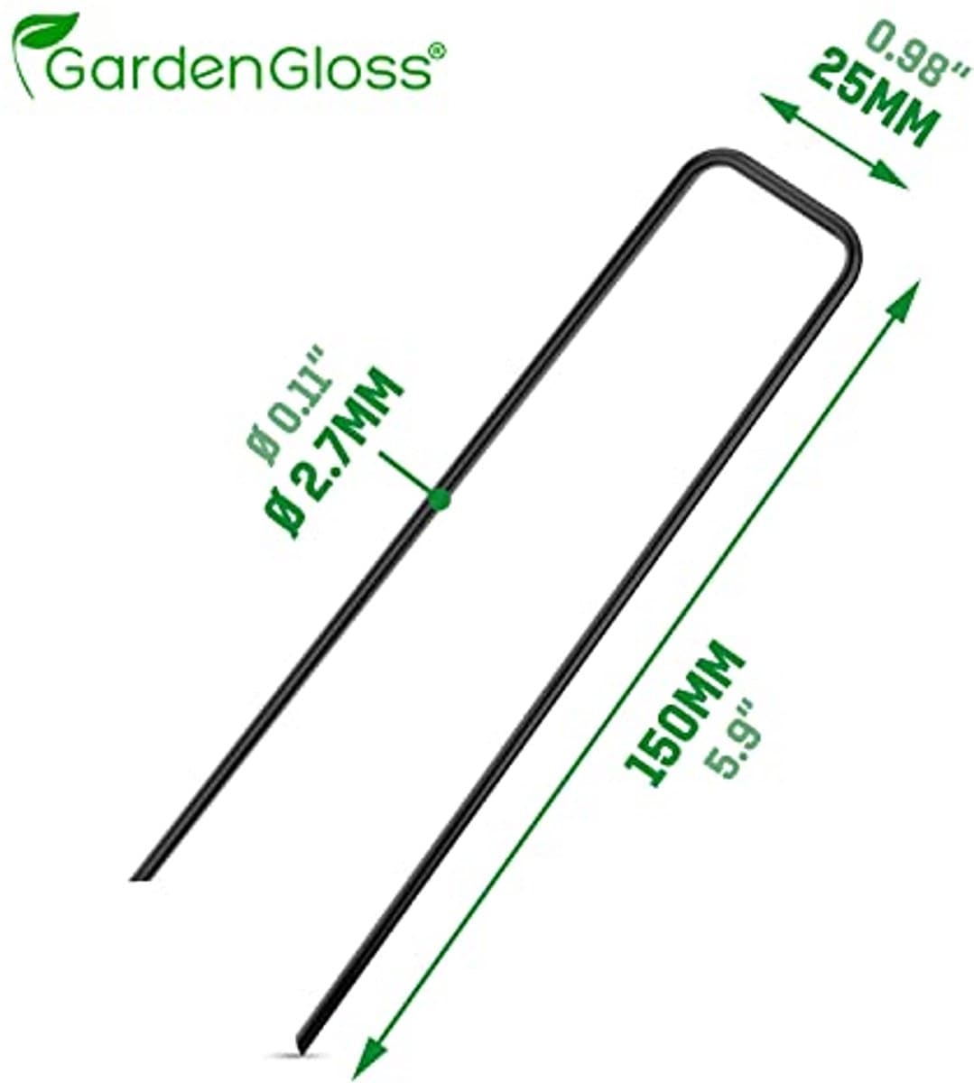 Grondankers voor Tuin en Schutting - 25 Stuks - 150 mm Lang, Voor Onkruidvlies en Net — afbeelding 1
