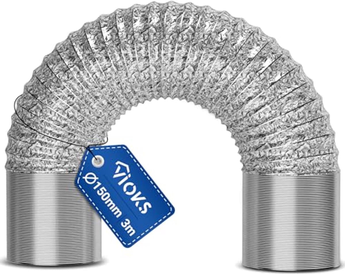 Afvoerslang 10 m 125 mm Flexibele Buis voor Luchtgeleidingssystemen en Airconditioning — afbeelding 1