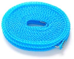 8m waslijn - Winddicht en stabiel - Nylon - Montage zonder stoten - Geschikt voor binnen- en buitengebruik - Blauw