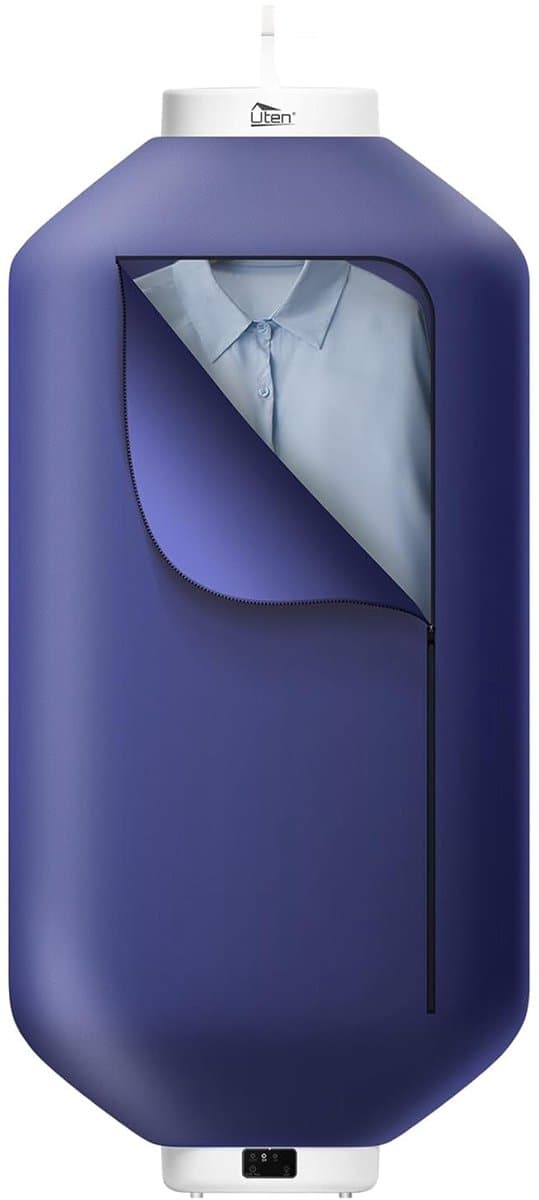 Uten Draagbare Elektrische Droger GR889-3 - Ophangbaar Design - Warmtepompdroger - 600 W - Timer 2.5H/3H/5H - Mini Wasdroger - Tot 3kg Wasgoed - Hoogte 100 cm - Blauw — afbeelding 1